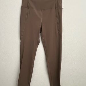 Mono B Brown High-Waist Performance Leggings